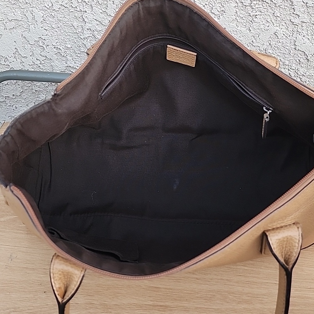 Gucci Princy Crystal Tan Leather Tote - Picture 13 of 15